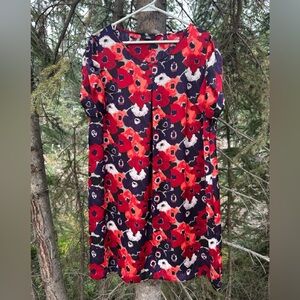 Marks & Spencer Shortsleeve Floral Plus Size Dress UK 20